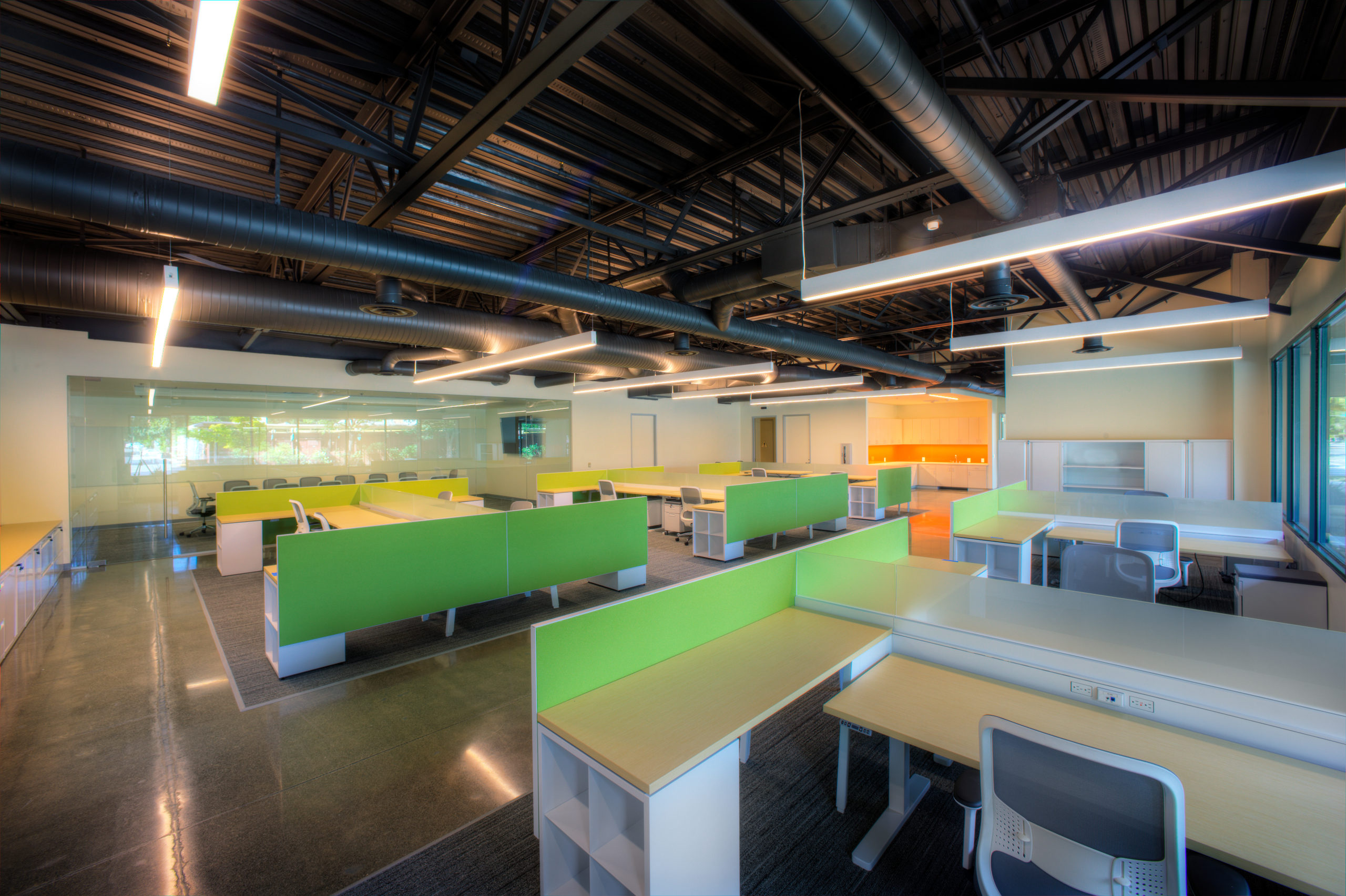 Interior of an office building constructed by Sunseri Associates